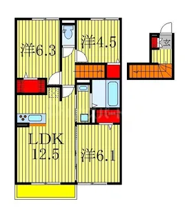 プリムヴェール【2階】の間取り