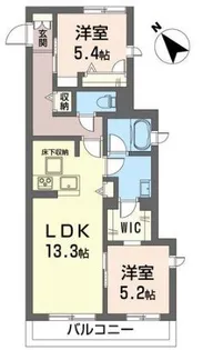 グレース セゾン【2階】の間取り