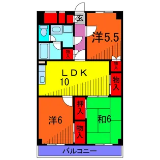 スタークレスト【3階】の間取り