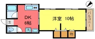 第1メリーハウス【2階】の間取り