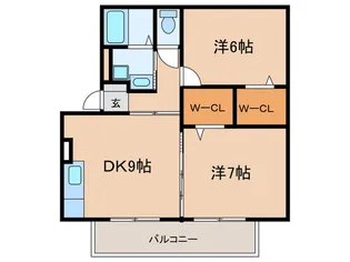 セジュ-ル池鯉鮒A【1階】の間取り