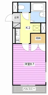 エルム元城【4階】の間取り
