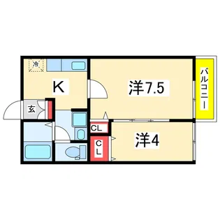 イーストイン【2階】の間取り