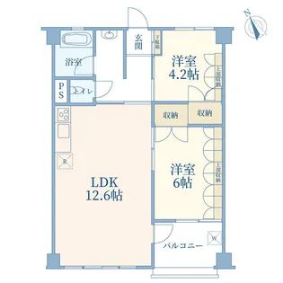 東急鷺沼ドエル【8階】の間取り