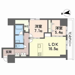 ナナアーク荒町【10階】の間取り
