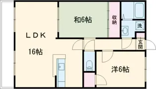 パークヒルズ天水【1階】の間取り