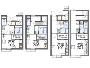 レオパレスシュガーハイム(37026)【2階】の間取り