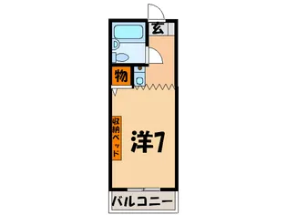 大麻レインボーハイツ【2階】の間取り