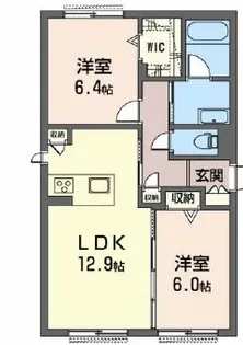 エスポワール デ M【1階】の間取り
