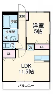 ノーブルB【2階】の間取り