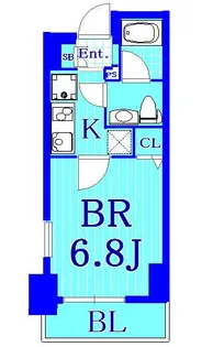 クレイシア新横浜【2階】の間取り