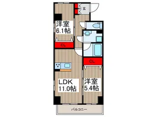 Verdier【5階】の間取り