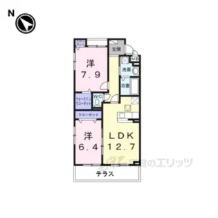 サンリットハーモニー【1階】の間取り