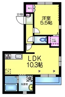 へーベルメゾン陽光【3階】の間取り