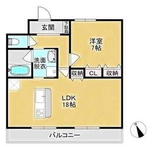ロイヤルハイツ金子I【2階】の間取り