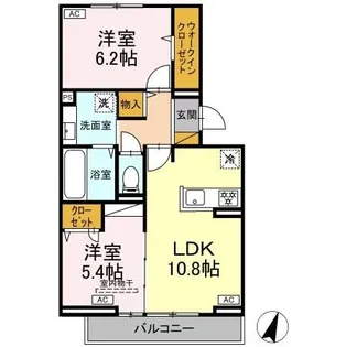 セブンコート【2階】の間取り