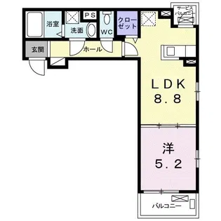 ベル ソフィア【3階】の間取り