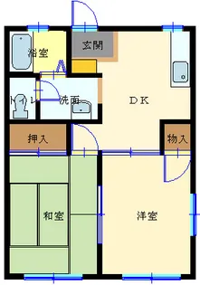 群馬県前橋市幸塚町【アパート】の間取り