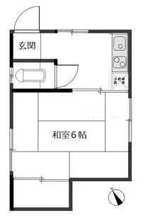 ハウス近藤【1階】の間取り