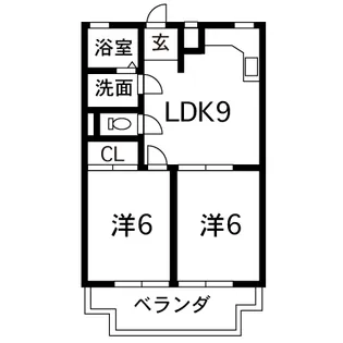 熊本県菊池郡大津町大字室【マンション】の間取り