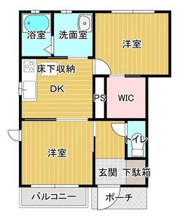 メゾン千花B【1階】の間取り