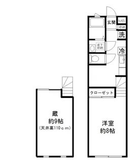 クラス神楽坂【1階】の間取り