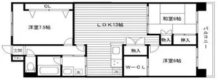 錦ヶ丘タウンハウス【3階】の間取り