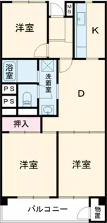 取手中央タウンA棟【5階】の間取り
