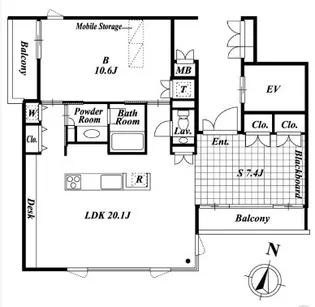 月光町アパートメント【3階】の間取り