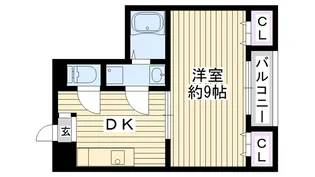 ラ・グランデエイコー【5階】の間取り