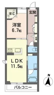 プラスシティ橋本【3階】の間取り