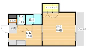熊本県熊本市中央区南坪井町【マンション】の間取り