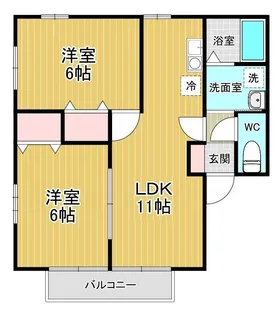 アヴェンティーノ【2階】の間取り