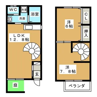 愛知県日進市浅田町上ノ山【一戸建】の間取り