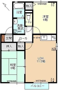 NOBLE-A【1階】の間取り