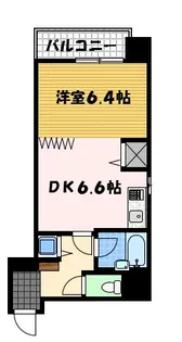 クオーレ鍛冶屋町【6階】の間取り