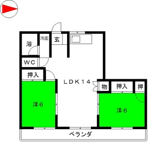 クレヴェール瑞穂【4階】の間取り