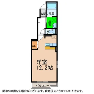 徳島県阿南市福村町南筋【アパート】の間取り