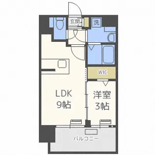 レオンコンフォート難波南Ⅱ【10階】の間取り