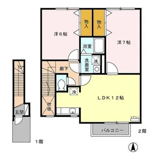 you&you【2階】の間取り