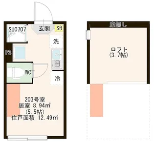 CORE STYLE板橋【1階】の間取り