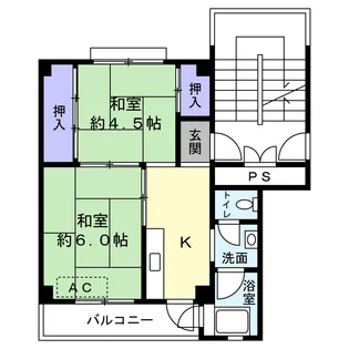 福島県福島市松川町字伊藤【マンション】の間取り