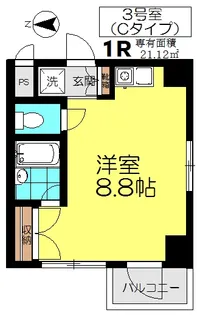 リッシュタナカ【4階】の間取り