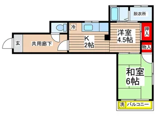中村マンション【4階】の間取り