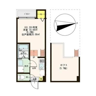 ハーモニーテラス清水丘【1階】の間取り