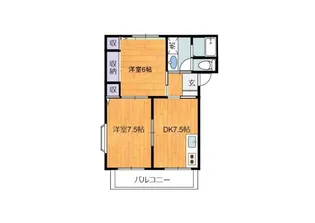 サンピュアオーシャン【2階】の間取り