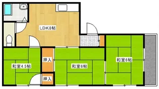 コーポ牛田早稲田【1階】の間取り