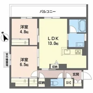 シャーメゾン ワイズベル【2階】の間取り