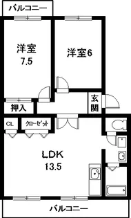 愛知県犬山市松本町3【マンション】の間取り