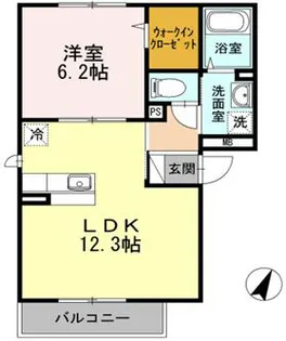 ドエルEBINA【3階】の間取り